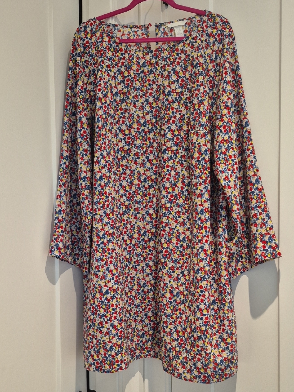 H&M Floral Multicolor Long Sleeve Tunic